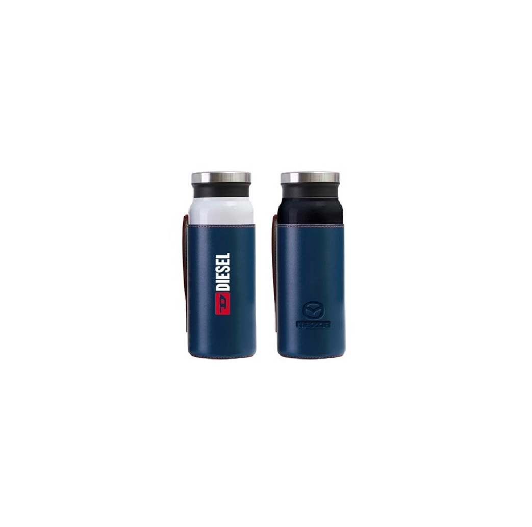 Stainless Steel Thermos with PU Sleeve