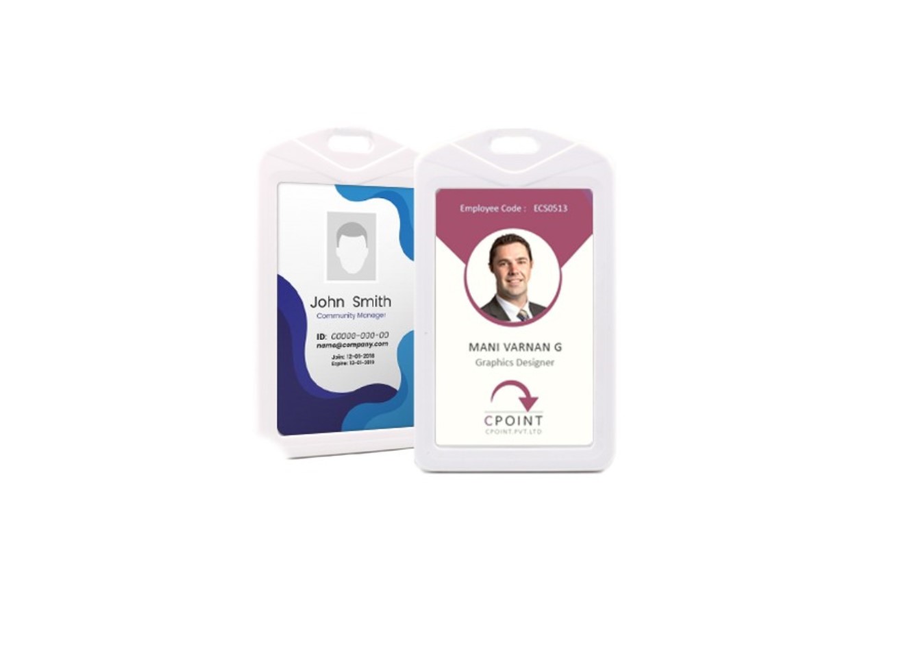 WAVE Slide Up ID tag Holder