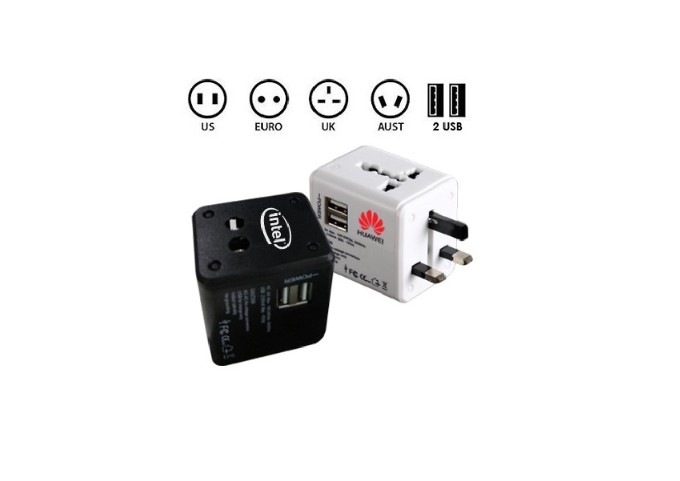 Travel Dual USB Multi-Function Adapter - 2.1A