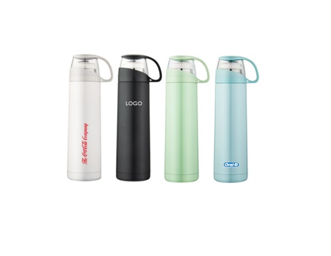 Tea Cup Stainless Steel Vacuum Thermos Flask - 500ml