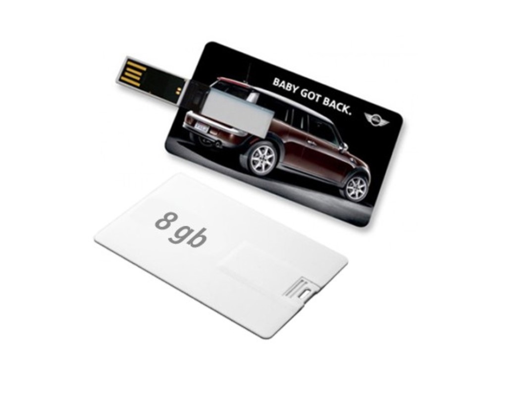 Flip Card Shape USB Flash Drive - 8GB