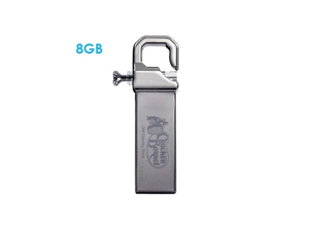 Metal Hook Lock USB Flash Drive - 8GB