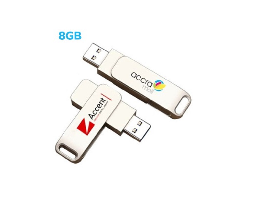 Metal Swing Silver USB flash drive - 8GB
