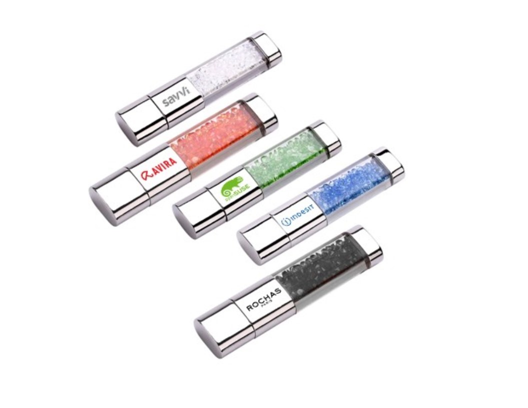 Rhinestone Crystal USB Flash Drive - 8GB