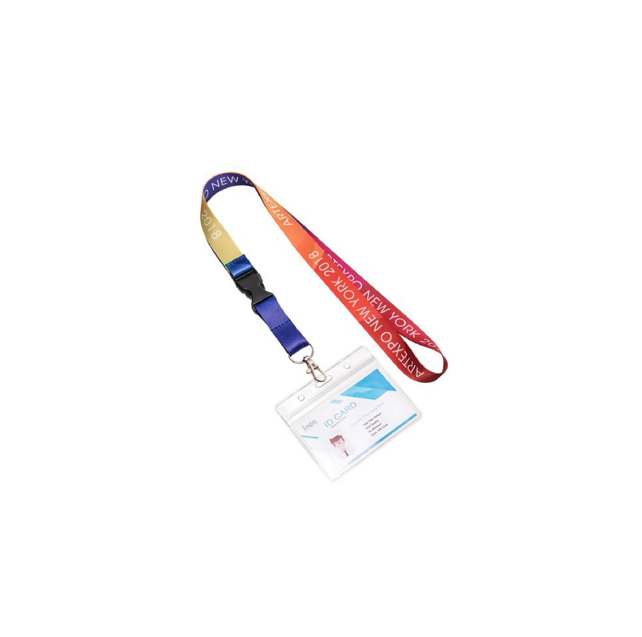 Full Color Lanyard With Plastic Buckle