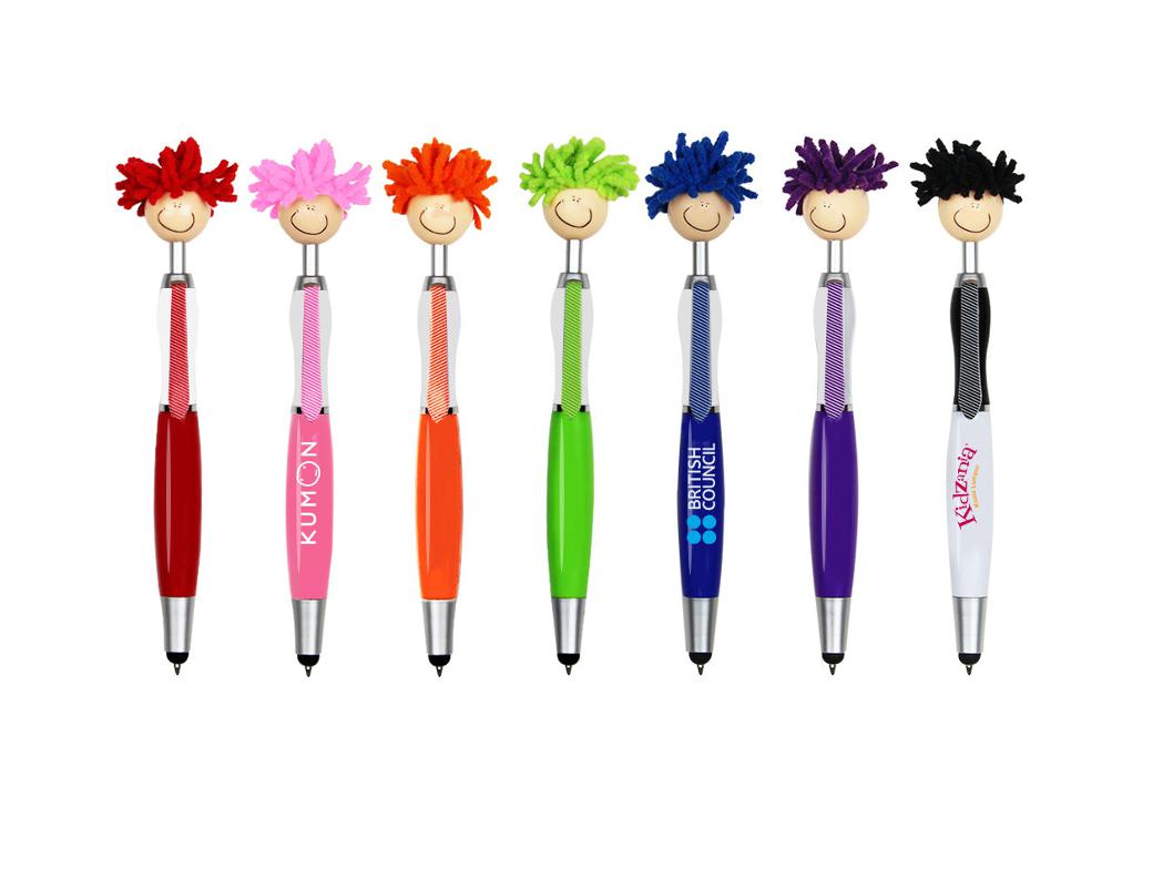 MOP TOPPERS - Stylus Ball Pen w/ Screen Cleaner