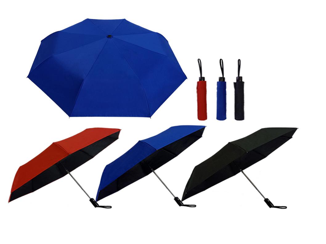  21" Black Coated Foldable Umbrella
