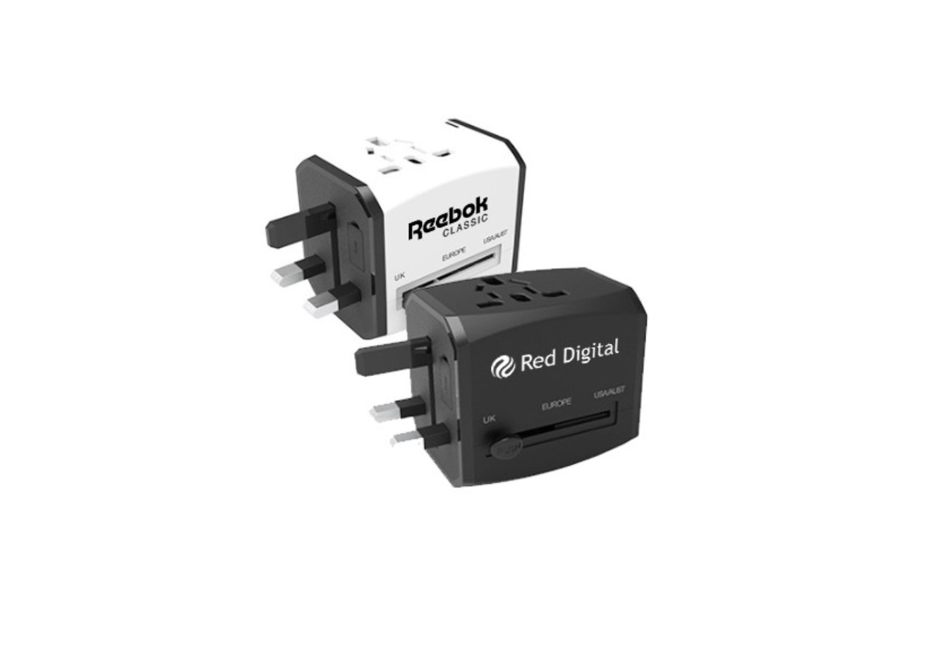 HITEC Travel Adapter Dual USB and Type-C Charger