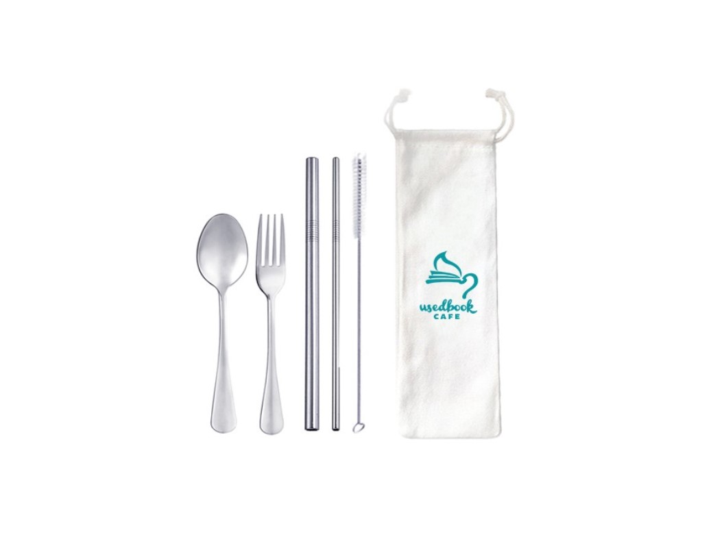5-in-1 304 Stainless Steel Straw and Cutlery Set 02