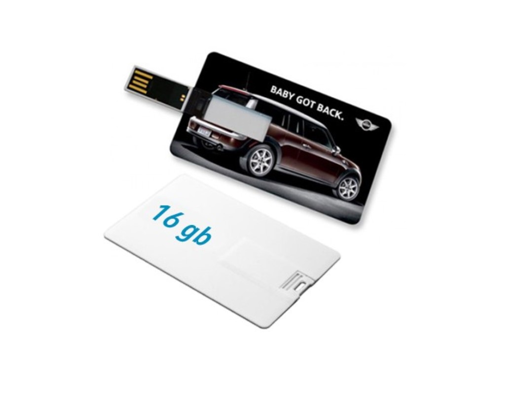 Flip Card Shape USB Flash Drive - 16GB