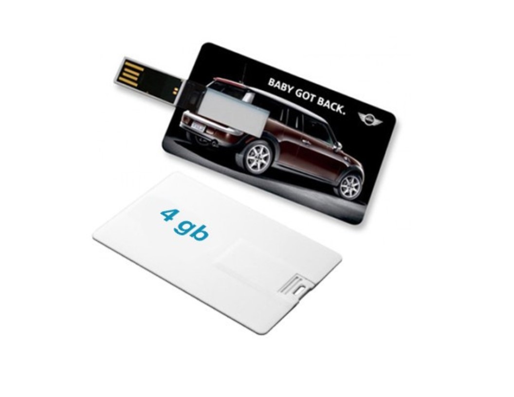 Flip Card Shape USB Flash Drive - 4GB