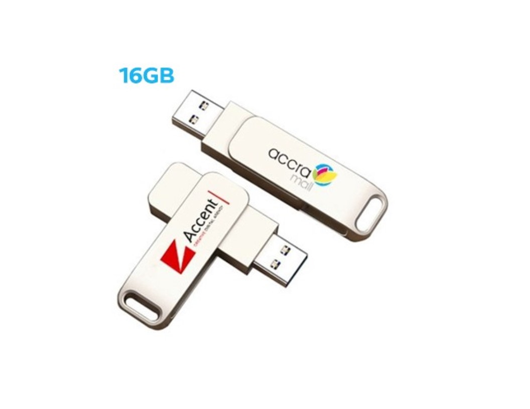 Metal Swing Silver USB flash drive - 16GB