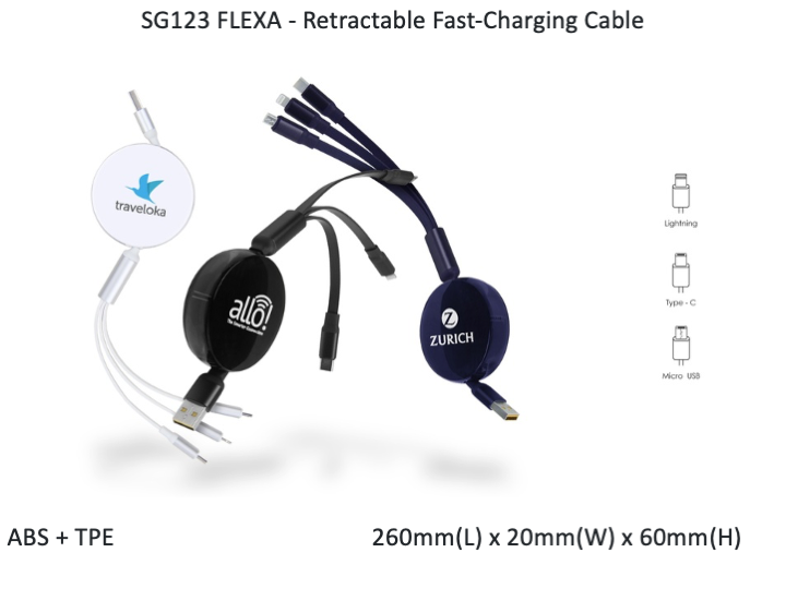 FLEXA - Retractable Fast-Charging Cable