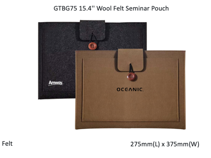 15.4'' Wool Felt Seminar Pouch