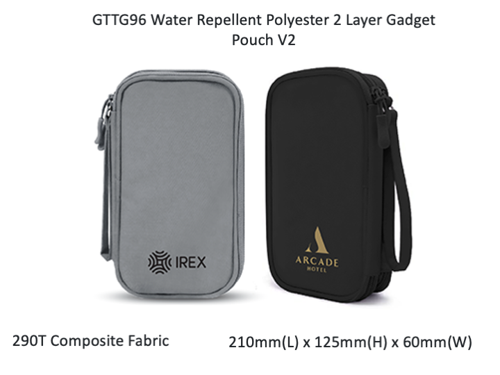 Water Repellent Polyester 2 Layer Gadget Pouch V2