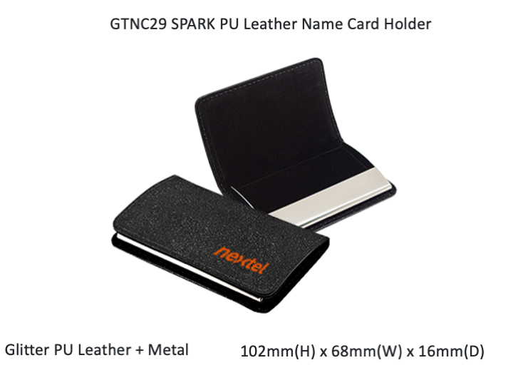 SPARK PU Leather Name Card Holder