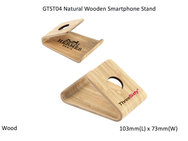 Natural Wooden Smartphone Stand